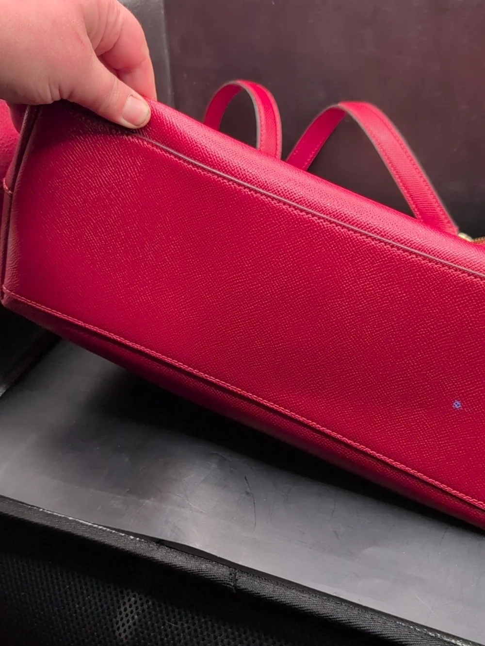 Coach tote bag Crossgrain Leather Gallery Tote.  Red.  retail $350